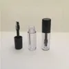 Mini flacon/bouteille/récipient en plastique vide transparent de 08ml, Tube de Mascara avec capuchon noir pour la croissance des cils, mascara moyen Imavs