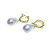 Stud Earrings Baroque Pearl Vintage Water Drop Pendant Multiple Ways To Wear