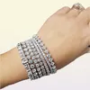 Handgjorda 925 Silver 4mm Round Moissanite Diamond Armband For Women Men Engagement Wedding Topaz Gemstone Jewelry 18CM5063939