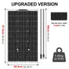 Chargers DOKIO 18V 100W200W400W Flexible Solar Panel Waterproof Charger 12V Battery Pack for HomeCarCampingBoat 231120