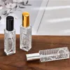 Bouteilles de parfum en verre Transparent de 12ml, Mini bouteille Portable rechargeable de parfum d'huile essentielle, vente en gros