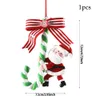 Christmas Decorations Tree Decoration Ornament Soft Clay Lollipop Red White Candy Cane Xmas Pendant Home Year Gift 231120