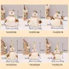 Juldekorationer 605026 cm stor dockdekoration Kort plyschtryck Santa Claus Snowman Tree Ritning 231121