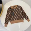 2023Childrens Pure Cotton Reck Sweatshirt Autumn Boys and Girls فضفاضة أزياء رقيقة الأطفال أطفال طويل الأكمام أعلى 90-140 سم 81