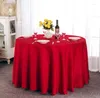 Bordduk täcker runda för bankett bröllopsfest bord satin tyg kläder dukar hem textil wt021