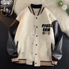 Giacche da uomo 2023 Arrivo Top Fashion Character Giacca bomber da ricamo in cotone sciolto Tuta da baseball autunnale Giacca da donna stampata casual