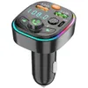 10PC Q6 transmitter Car mp3 Player USB Flash Drive Bluetooth Hands-free FM transmitter Multi-function PD Fast Charge car MP3