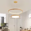 Hanglampen Nordic Log Cirkelverlichting Slaapkamer Woonkamer Japanse theehout Art Deco Studie LED-verlichtingsarmaturen