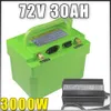 72V 30AH moto Scooter vélo électrique batterie au Lithium 3000W BMS 72V batterie