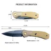 جديد AU.TO BK 591 نموذج التحول 3 "S35VN نقطة Drop Plain Blade Brown G10 Handle Handle Cknife Outdoor Survival Polding