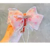 Hair Accessories 1PC Princess Pearl Wave Dot Big Lovely Bow Girl Hairpins Children Headwear Hairgrips Clips Barrettes