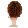 Synthetic Wigs Kryssma Ombre Red Wine Short Curly Wig For Wom Hair Full With Curl 2023 Fashion Resistant