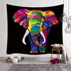 Tapisserier elefant tapestry vägg hängande filt dekoration för hemtyg