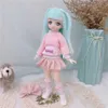 Dolls BJD Girl Dolls 30cm Kawaii 6 Points Joint Movable Dolls With Fashion Clothes Soft Hair Dress Up Girl Toys Birthday Gift Doll 230420