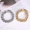 Bracciale Moissanite Hiphop Performance Trendy Street Dance Bracciale pieno di diamanti Z Vendite