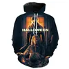 Men's Hoodies Halloween Horror Killer 3d Print Men/Women Hoodie Casual Oversized Pullover Fashion Sweatshirt Trend Tops Men Clothing