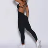 Ensembles actifs Combinaison sportive femmes vêtements de Sport Lycra entraînement vêtements de Yoga Push Up ensemble de gymnastique vêtements de Sport tenue de Sport salopette de Fitness violet