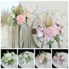 Dekorativa blommor Desktop Ornament Party Supplies Life Flower Artificial Hortangea Rose Chrysanthemum Ball Floral Arrangement