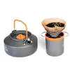 Camp Kitchen 480ml Cookware Kit WIDESEA Aluminum Camping Cup Outdoor Tableware Travel Picnic Drinking Mug Orange PP BBQ Equipment 231120