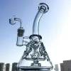 Курительные принадлежности Dab Rig Красочные толстые стеклянные бонги Swiss Perc Showehead Recycler 14 мм Бонг с чашей Кварцевый фейерверк MFE09 12 LL