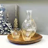 Höftkolvar Ljus lyxglasflaska Set Handmade japansk stil Hushåll Sake Pot Classic Creative Flasque Alcool Drinkware