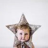 Caps Hats Toddler Girl Crown Kids Christmas Hat Birthday Jewelry Sequin Party Star Headdress Festive Ornaments Cute Baby Pography Props 231121