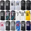 Print Basketball Men Youth Nic Claxton Jersey 33 City Spencer Dinwiddie 26 Cameron Thomas 24 Ben Simmons 10 Noah Clowney 21 Jalen Wilson 22 Royce ONeale 00 Team Sport