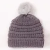 Hattar 2023 Spädbarn Baby Boys Girls Sticked Beanie Pompom Turban Winter Warm Hat With Hairball Children's Pullover Cap