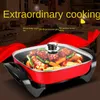 New Electric Food Warmer Electric Chafing Dish Electric Frying Pan Multi-Functional Roast All-in-One Pot Small Household Appliance Gift Pot