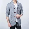 Männer Pullover Herbst Große Größe S-XL XXL XXXL Verdicken Strickjacke Pullover Freizeit Revers Männer Lose Stricken Grobe Kleidung