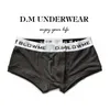 Underpants Mens PInk Grey Black Underwear Low Waist Sexy Boyshort Business Button Design boxers cotton solid color letters 230420