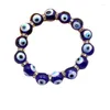 Strand 10mm Beads Fashionable Accessory Charming Blue Beaded Bracelet For Girl Summer Trending Kids