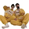 Vêtements de nuit pour hommes Ensemble d'hiver Pyjamas mignons Hommes Vêtements Chaud Adulte Épaissir Couple Homewear Costume Femmes Amoureux Pyjama Doux Pyjamas