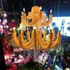 Pendant Lamps LED Lamp El Lobby Banquet Restaurant Simulation Pumpkin Flower Green Plant Hang Light