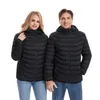 Trenchs de femmes Manteaux à capuche chauffants électriques 21 zones de chauffage Veste rechargeable légère Manteau d'hiver plus chaud pour hommes femmes