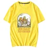 男性S TシャツハラジュクプリントライドバイクカエルTシャツ男性春夏半袖女性ブラックベーシックストリートカジュアルカジュアルルーズTシャツ230421