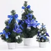 Décorations de Noël 20cm Arbre artificiel Faux Pin Sisal Bonsai Mini Table Ornement Navidad Année Cadeaux