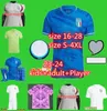 Italia fãs jogador 2023 Bonucci Soccer Jerseys Jorghonho Verratti Men camisas de futebol infantil Chiesa Barella Chiellini Pellegrini Italys 125º Sanniversary Rty