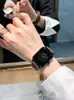 Armbandsur fyrkantigt klocka för kvinnors nischstudent