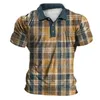 Men's Casual Shirts Mens T-Shirt Button Collar Short Sleeve Slim Fit Bodybuilding Top