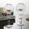 Ljushållare 2st Glass Set Tealight Holder Home Decor Wedding Table Centerpieces Crystal Dinner Ornament