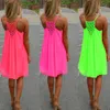 Casual Dresses Summer Fshion Sexy Women's Sleeveless Strap Backless Beach Dress for Evening Party 230421