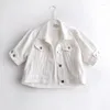 Femmes Vestes À Manches Courtes Denim Veste Manteau Femmes Chaquetas Mujer D'été Mince Mince Outwear Blanc Jeans Femme