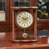 Horloges de table horloge en bois ornement bureau alarme à piles silencieux bureau salon intérieur décor à la maison