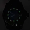 Наручные часы, модные японские ювелирные изделия, NH35, 40 мм, черные автоматические мужские часы Miyota YM, матовый керамический безель, резиновый ремешок
