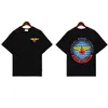 Весна/лето 23SS, мужская и женская свободная футболка с короткими рукавами и принтом Flyball American Niche Trendy Rhude Earth Wings