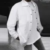 Giubbotti da uomo INCERUN Uomo Tinta unita Plaid Risvolto Manica lunga Bottone Cappotti casual Streetwear 2023 Moda Capispalla per il tempo libero S-5XL