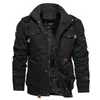 Mens Jaquetas Homens Inverno Casacos Militares Multibolso Carga Casual de Alta Qualidade Masculino Algodão Quente Parkas Tamanho 6XL 231120