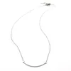 Tiffanylise Populaire Hanger Mode Glimlach voor Vrouwen Merk Charme Titanium Staal Designer Ketting 18k Goud Luxe Sieraden 67u0