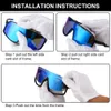 Polarized Sports Sunglasses Men Women Cycling Glasses with 4 Interchangeable Lenses UV Eye Protection Sunglasses, 05
